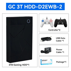 Planet Gates Only GC 3T HDD / us 3TB Portable Gaming HDD LaunchBox/Retrobat/Playnite Retro Game Console with 17300+ AAA/3D/Retro Games for PS4/PS3/PS2/Switch/Wii