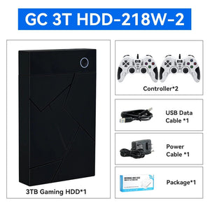 Planet Gates Only GC 3T HDD / us 3TB Portable Gaming HDD LaunchBox/Retrobat/Playnite Retro Game Console with 17300+ AAA/3D/Retro Games for PS4/PS3/PS2/Switch/Wii
