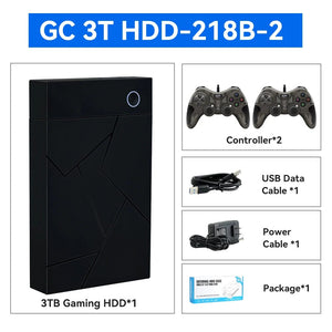 Planet Gates Only GC 3T HDD / us 3TB Portable Gaming HDD LaunchBox/Retrobat/Playnite Retro Game Console with 17300+ AAA/3D/Retro Games for PS4/PS3/PS2/Switch/Wii