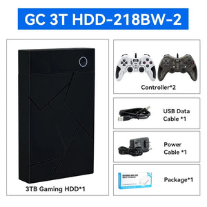 Planet Gates Only GC 3T HDD / us 3TB Portable Gaming HDD LaunchBox/Retrobat/Playnite Retro Game Console with 17300+ AAA/3D/Retro Games for PS4/PS3/PS2/Switch/Wii