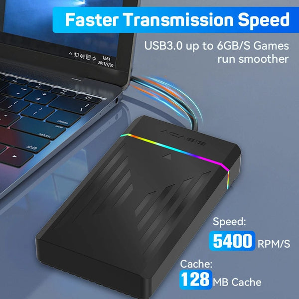 Planet Gates Only GC 3T HDD / us 3TB Portable Gaming HDD LaunchBox/Retrobat/Playnite Retro Game Console with 17300+ AAA/3D/Retro Games for PS4/PS3/PS2/Switch/Wii