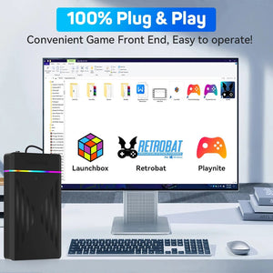 Planet Gates Only GC 3T HDD / us 3TB Portable Gaming HDD LaunchBox/Retrobat/Playnite Retro Game Console with 17300+ AAA/3D/Retro Games for PS4/PS3/PS2/Switch/Wii