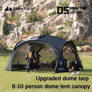 Planet Gates Only Green mesh 8-10person Camping Dome Tents Outdoor Dome Tarp or Accessor Garden Big Canopy Beach Awning Waterproof Tent Picnic Pergola Tent