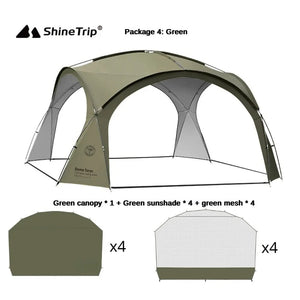 Planet Gates Only Green mesh 8-10person Camping Dome Tents Outdoor Dome Tarp or Accessor Garden Big Canopy Beach Awning Waterproof Tent Picnic Pergola Tent