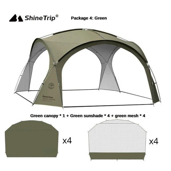 Planet Gates Only Green mesh 8-10person Camping Dome Tents Outdoor Dome Tarp or Accessor Garden Big Canopy Beach Awning Waterproof Tent Picnic Pergola Tent