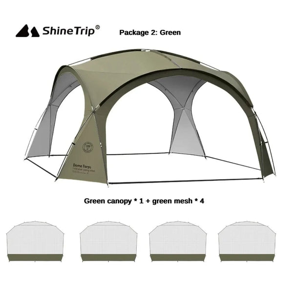 Planet Gates Only Green mesh 8-10person Camping Dome Tents Outdoor Dome Tarp or Accessor Garden Big Canopy Beach Awning Waterproof Tent Picnic Pergola Tent