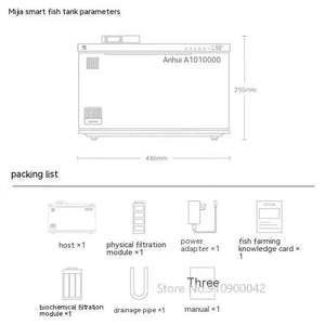 Planet Gates only landscape / Russian Federation Xiaomi Mijia Smart Fish Tank MYG100 Work With Mijia APP Mobile controlled remote feeding  Smart Lighting System Light Aquarium