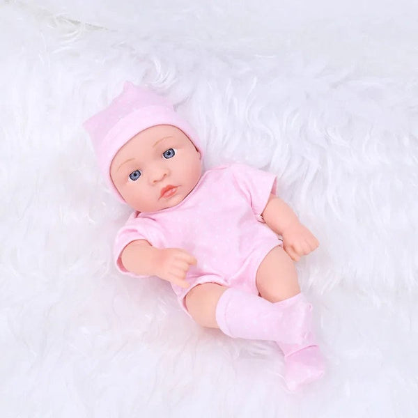 Planet Gates open-pointLTPK 20CM Reborn Baby Doll Toddler Real Soft Touch Mini Soft and Full Body Silicone Reborn Toddler Doll lifelike Newborn Doll Toys