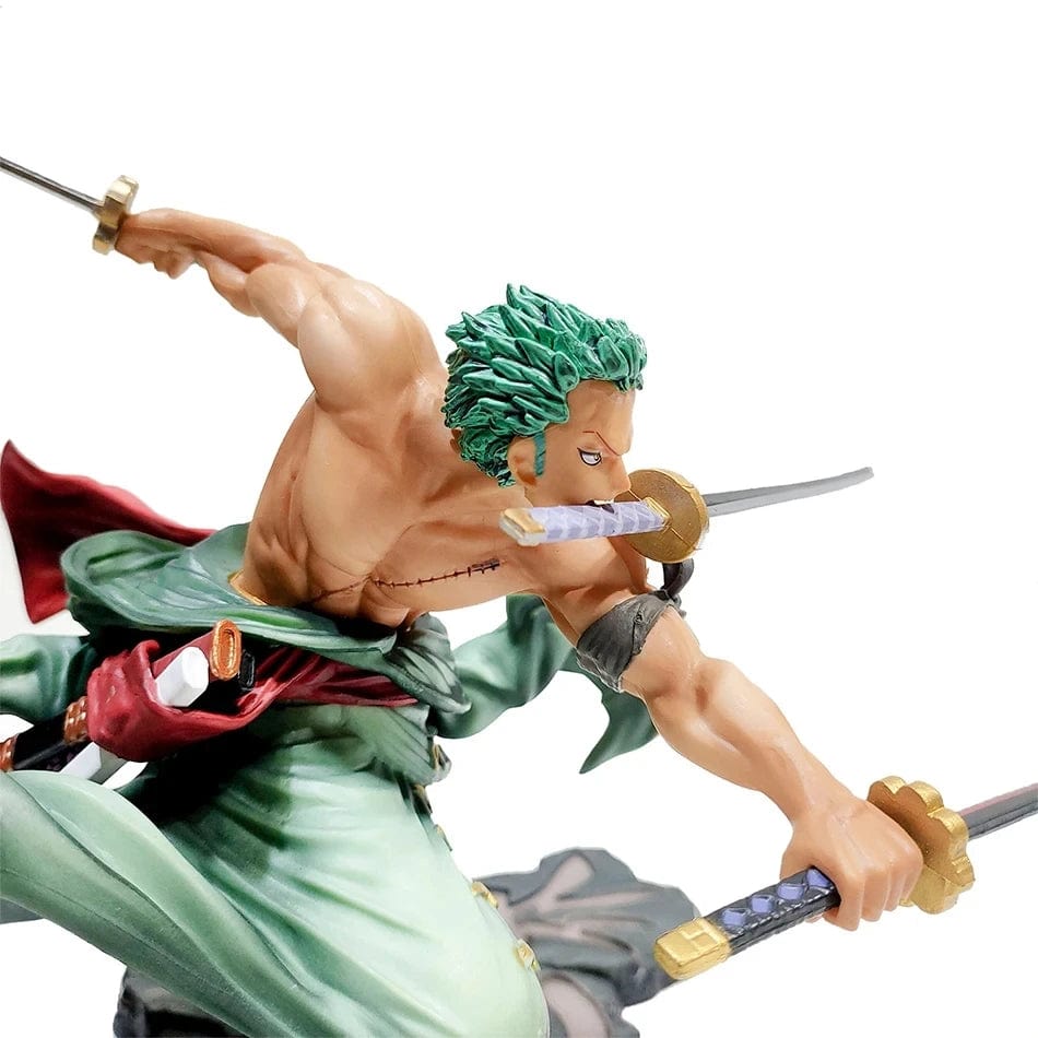 Planet Gates OPP BAG B Hot One Piece 10cm Anime Figure GK Roronoa Zoro Three-blade Sa-maximum Manga Anime Statue Action Figure Collection Model Kid Toy
