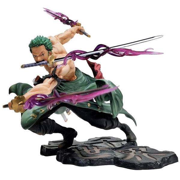 Planet Gates OPP BAG B Hot One Piece 10cm Anime Figure GK Roronoa Zoro Three-blade Sa-maximum Manga Anime Statue Action Figure Collection Model Kid Toy