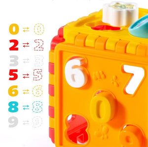 Planet Gates Opp bag Toddler Activity Cube Box Shape Sorting Toys Boys Girls Shape Matching Number Sorter Game Baby Montessori Educational Kid Toys