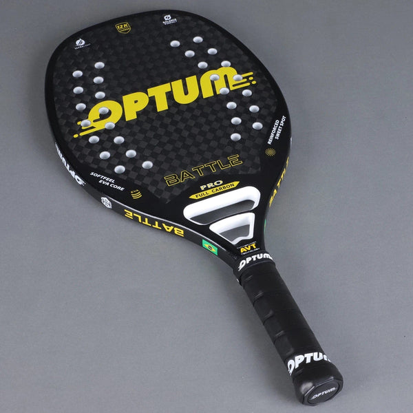 Planet Gates OPTUM BATTLE 12K Carbon Fiber Rough Surface Beach Tennis Racket With Cover Bag