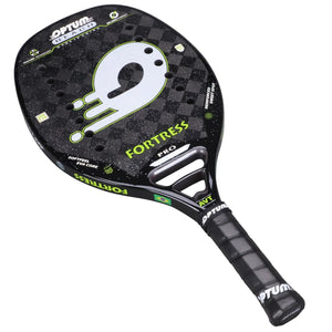 Planet Gates OPTUM FORTRESS 18K Carbon Fiber Rough Surface 14 Holes Beach Tennis Racket With Cover Bag