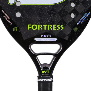 Planet Gates OPTUM FORTRESS 18K Carbon Fiber Rough Surface 14 Holes Beach Tennis Racket With Cover Bag