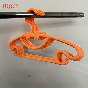 Planet Gates Orange / 10pcs 10/20pcs Baby Clothes Storage Plastic Hangers, Kid Clothes Drying Racks, Durable Anti-slip Clothes Drying Racks, Household Storage Organization For Bathroom, Bedroom, Closet, Wardrobe, Home, Dorm