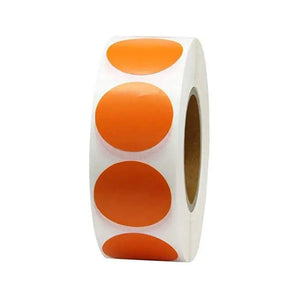 Planet Gates Orange 12 Colors 500Pcs/Roll Chroma Label Color Code Dot Labels Stickers Can Writing 1 Inch Teacher Office Supplies Stationery Sticker
