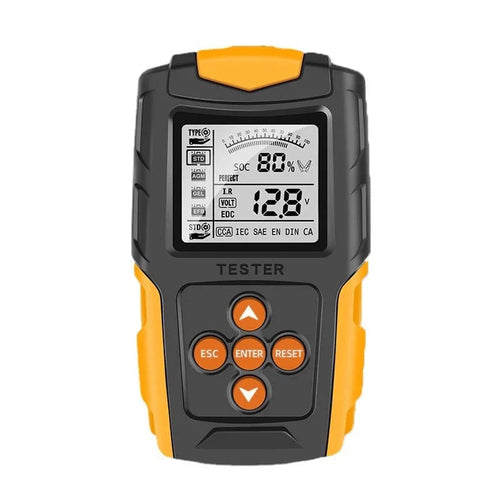 Planet Gates Orange 12V/24V Automotive Battery Tester Digital Display Parameters Automotive Battery Internal Resistance Tester 1 PC