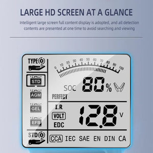 Planet Gates Orange 12V/24V Automotive Battery Tester Digital Display Parameters Automotive Battery Internal Resistance Tester 1 PC