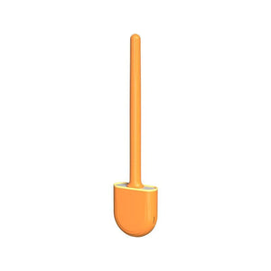 Planet Gates Orange 1pc, Detachable Soft Rubber Toilet Brush With No Dead Angle Cleaning - Easy To Use And Effective