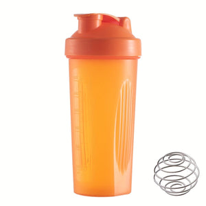 Planet Gates Orange 1pc, Large Sports Shake Cup, With Metal Stirring Ball, For Protein Powder Shake Drink Mixing, Sports Water Bottle, Suitable For Gym, School Playground Work And Others, The Best Companion For Sports People, 600ml/20oz