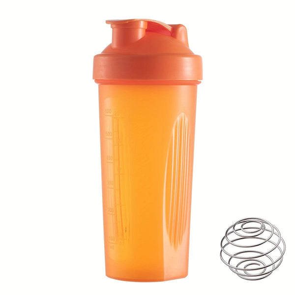 Planet Gates Orange 1pc, Large Sports Shake Cup, With Metal Stirring Ball, For Protein Powder Shake Drink Mixing, Sports Water Bottle, Suitable For Gym, School Playground Work And Others, The Best Companion For Sports People, 600ml/20oz