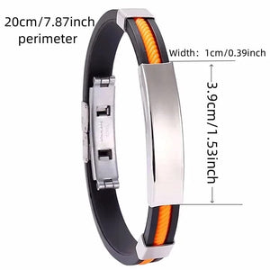 Planet Gates orange / 20cm Fashionable Stainless Steel Bracelet Jewelry
