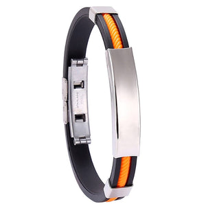 Planet Gates orange / 20cm Fashionable Stainless Steel Bracelet Jewelry