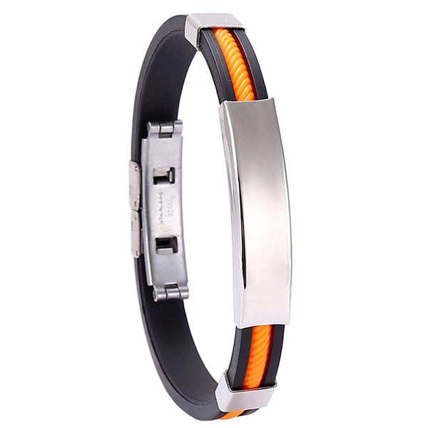 Planet Gates orange / 20cm Fashionable Stainless Steel Bracelet Jewelry
