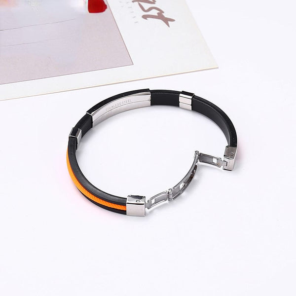 Planet Gates orange / 20cm Fashionable Stainless Steel Bracelet Jewelry