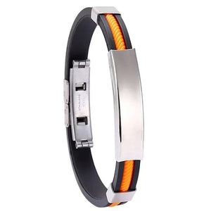 Planet Gates orange / 20cm Fashionable Stainless Steel Bracelet Jewelry