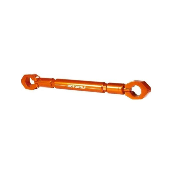 Planet Gates Orange 22mm CNC Aluminum Motorcycle/Scooter/Sport-bike/Cycle Reinforced Crossbar Motor Phone/GPS/Spotlight/Headlights Mounting Bracket