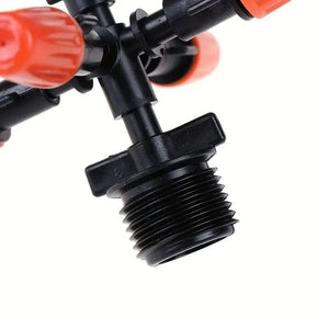 Planet Gates orange 3 pcs 3 Pcs/Pack Five-Head Atomized Nozzle 4-Point-Nozzle Garden Irrigation Flower Watering Greenhouse Agricultural Dust Removal