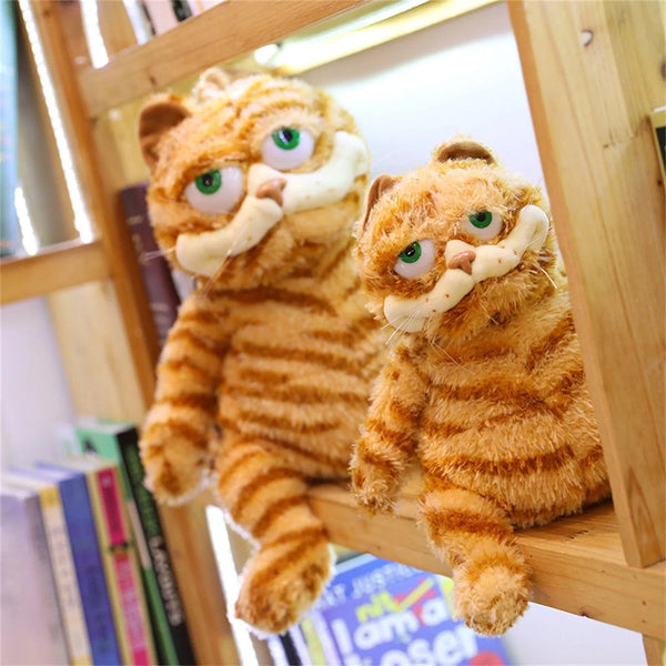 Planet Gates Orange / 30cm Fat Orange Plush Cat Stuffed Animals Toy, Lifelike Yellow Tabby Cat Kitty Toy for Boys and Girls Children Xmas Birthday