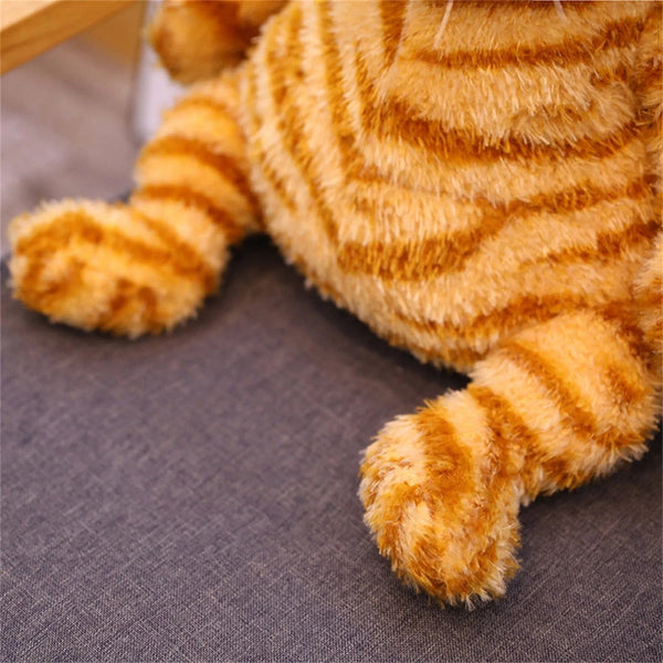 Planet Gates Orange / 30cm Fat Orange Plush Cat Stuffed Animals Toy, Lifelike Yellow Tabby Cat Kitty Toy for Boys and Girls Children Xmas Birthday