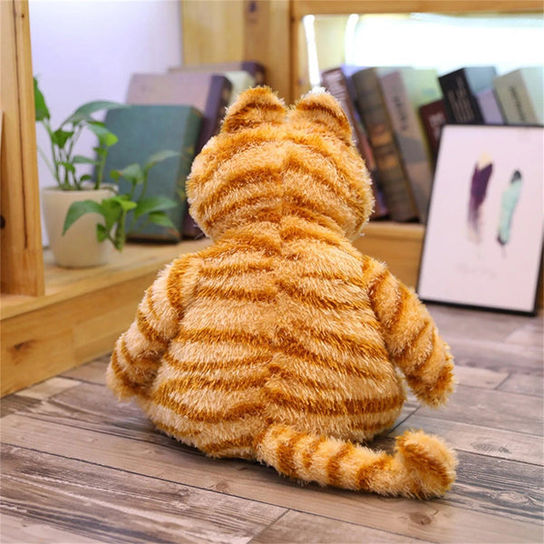 Planet Gates Orange / 30cm Fat Orange Plush Cat Stuffed Animals Toy, Lifelike Yellow Tabby Cat Kitty Toy for Boys and Girls Children Xmas Birthday