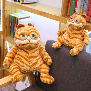 Planet Gates Orange / 30cm Fat Orange Plush Cat Stuffed Animals Toy, Lifelike Yellow Tabby Cat Kitty Toy for Boys and Girls Children Xmas Birthday