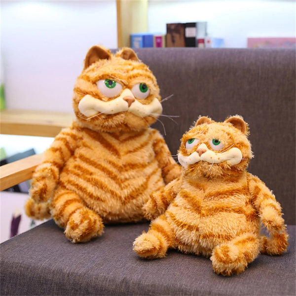 Planet Gates Orange / 30cm Fat Orange Plush Cat Stuffed Animals Toy, Lifelike Yellow Tabby Cat Kitty Toy for Boys and Girls Children Xmas Birthday