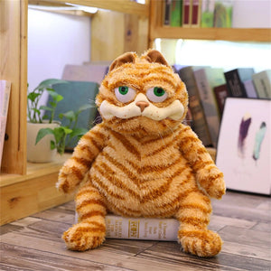 Planet Gates Orange / 30cm Fat Orange Plush Cat Stuffed Animals Toy, Lifelike Yellow Tabby Cat Kitty Toy for Boys and Girls Children Xmas Birthday