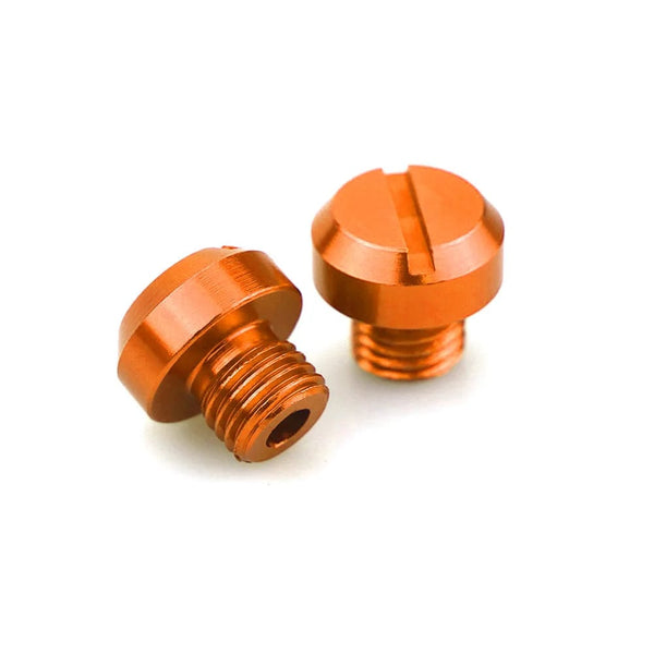 Planet Gates Orange 3pcs Orange Motorcycle M10*1.25 CNC Mirrors Hole Plug Screws Cover Caps Thread Adapter Bolts For KTM DUKE RC 125 390 200 250 690