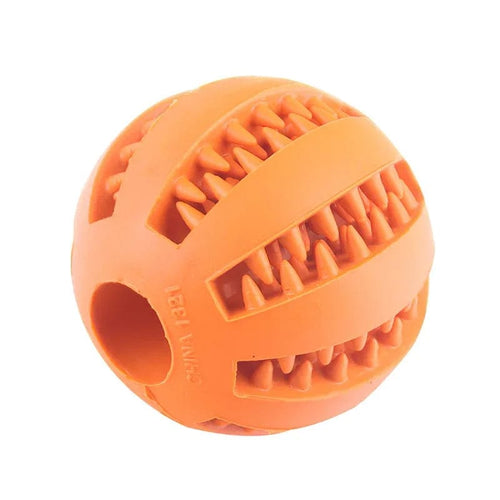 Planet Gates Orange / 7cm Dog Ball Toys for Small Dogs Interactive Elasticity Puppy Chew Toy Tooth Cleaning Rubber Food Ball Toy Pet Stuff Accessories