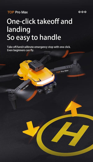 Planet Gates Orange-8K-Bag-2B Xiaomi P18 Drone 8K HD Triple Camera Professional Aerial Photography Optical Flow Positioning Obstacle Avoidance RC Quadcopter