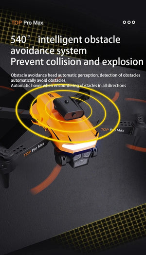 Planet Gates Orange-8K-Bag-2B Xiaomi P18 Drone 8K HD Triple Camera Professional Aerial Photography Optical Flow Positioning Obstacle Avoidance RC Quadcopter