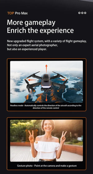 Planet Gates Orange-8K-Bag-2B Xiaomi P18 Drone 8K HD Triple Camera Professional Aerial Photography Optical Flow Positioning Obstacle Avoidance RC Quadcopter