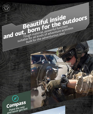 Planet Gates Orange camouflage Outdoor Sports Compass Smart Watch GPS Tracking 650Mah Battery 1ATM Waterproof Voice Assistant Bluetooth Call Smartｗatch for Men