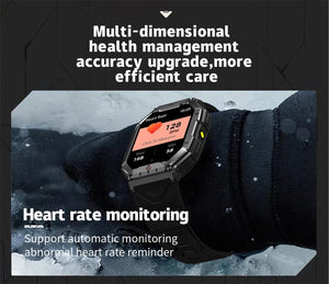 Planet Gates Orange camouflage Outdoor Sports Compass Smart Watch GPS Tracking 650Mah Battery 1ATM Waterproof Voice Assistant Bluetooth Call Smartｗatch for Men