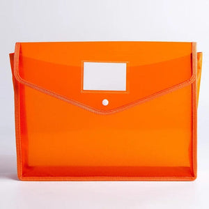 Planet Gates Orange / CN A4 File Folder Stationery Storage Folder Waterproof File Organizer Folders Pvc Bag Portfolio Paper Storage Office Organizers