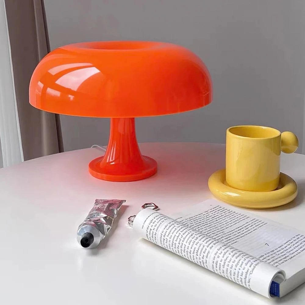 Planet Gates Orange Danish Mushroom Table Lamp Ornament Light for BedRoom Interior Lighting Desk Lamp Bedside Lamps Decoration Lighting