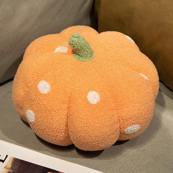 Planet Gates orange dot FXQ / about 18-20cm Simulation 18-35cm Pillow Halloween Pumpkin Plush Toys Plant High Quality Soft Stuffed Doll Birthday Children's Girls Gifts