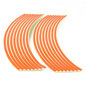 Planet Gates Orange For SUZUKI GSF Bandit 650 650S 1000 1200 1250 SV650 Accessories Motorcycle wheel stickersr 16 PCS Colorful Reflective Rim Strip