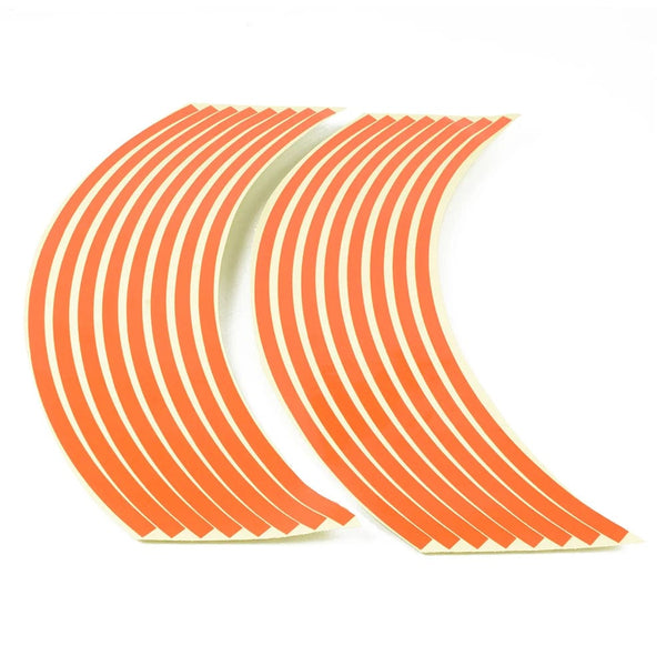 Planet Gates Orange For SUZUKI GSF Bandit 650 650S 1000 1200 1250 SV650 Accessories Motorcycle wheel stickersr 16 PCS Colorful Reflective Rim Strip
